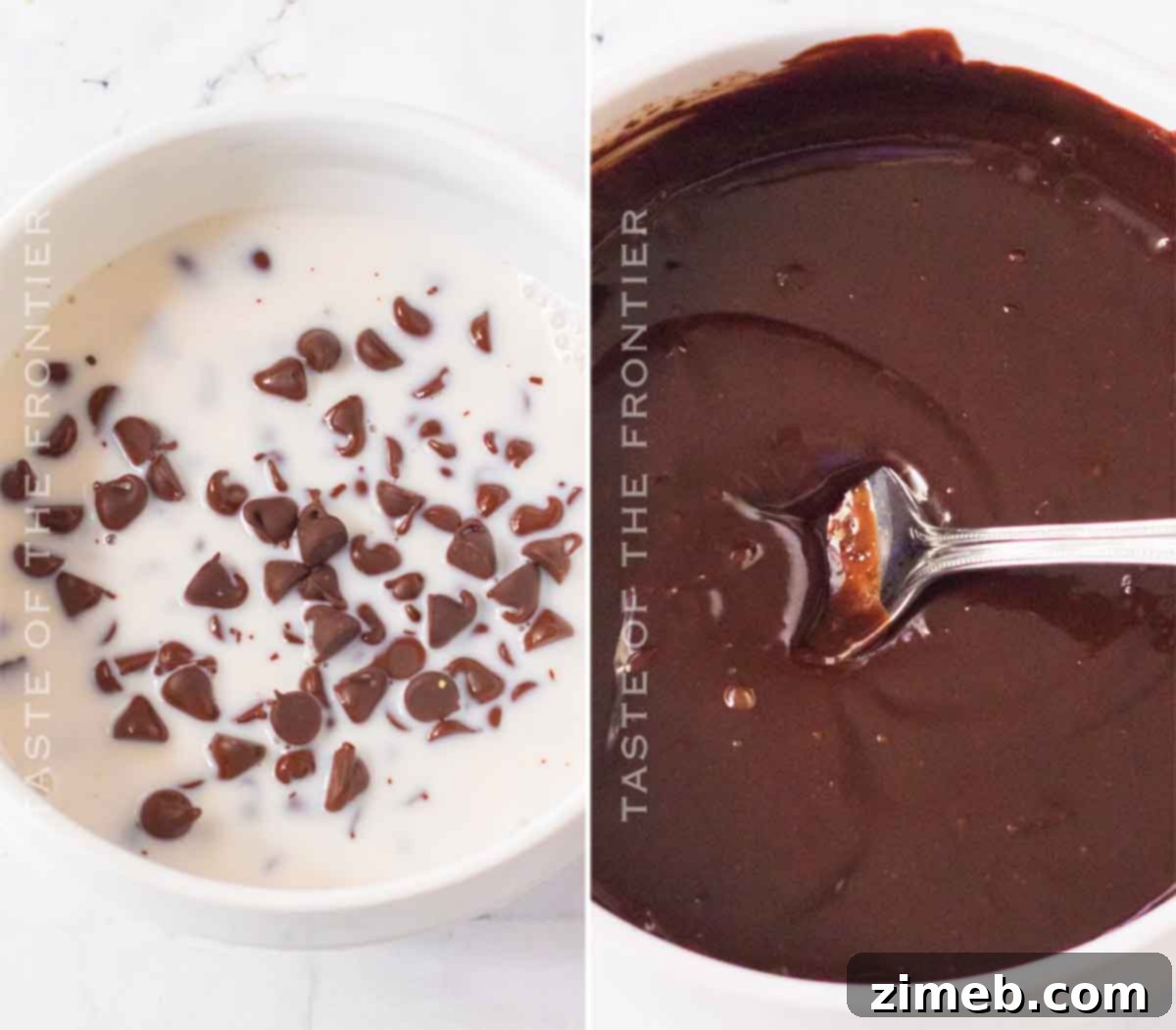 Step-by-step guide on how to make chocolate ganache for cake