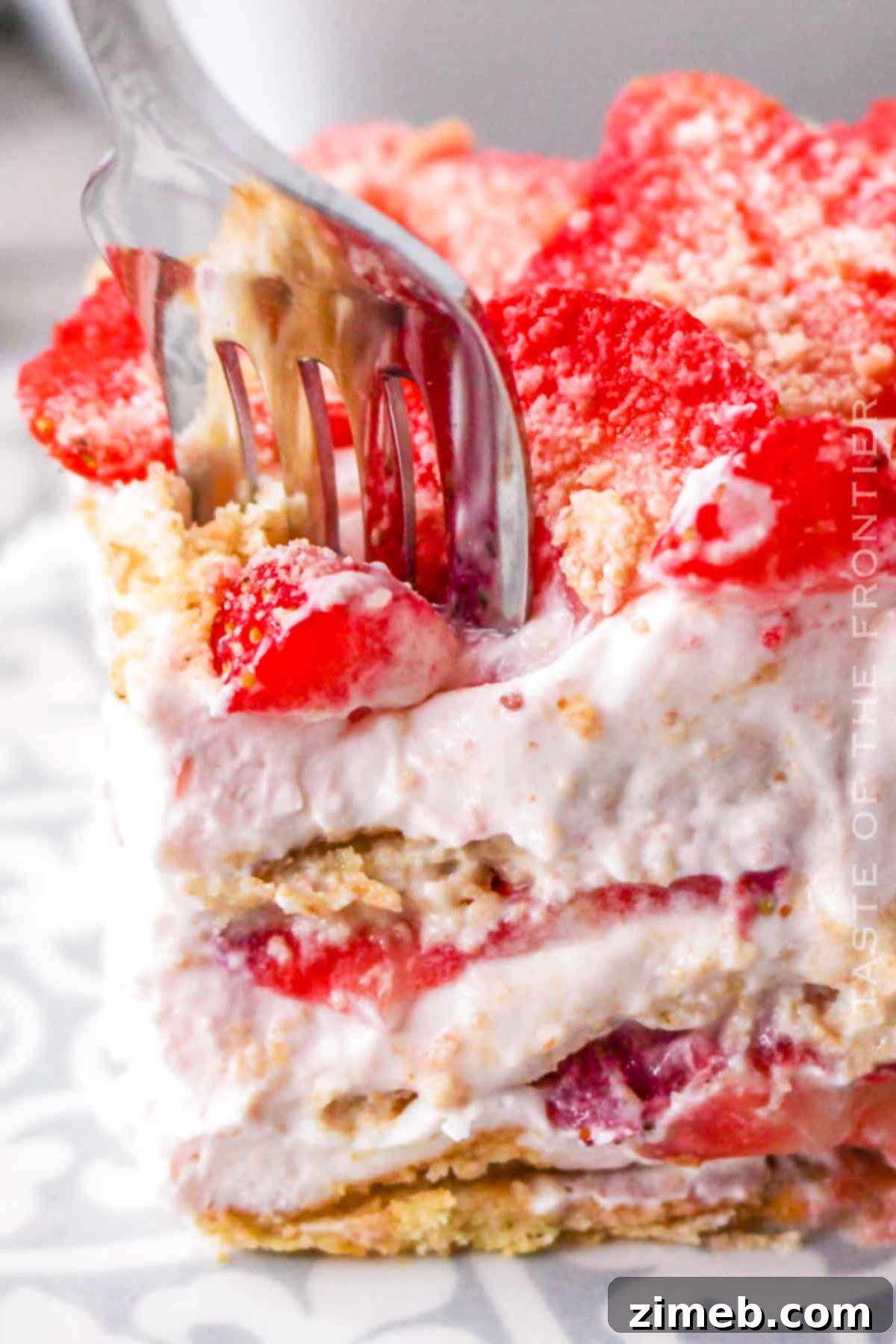 No-Bake Strawberry Dream 14 Strawberry Icebox Cake recipe dessert