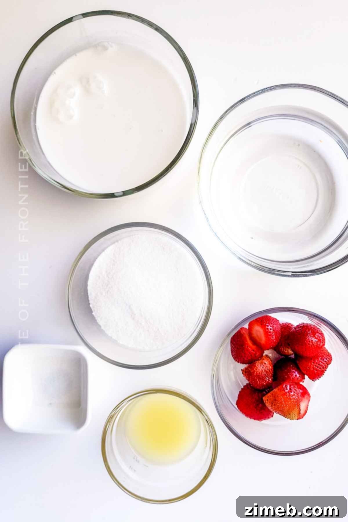 Ingredients for Red White and Blue Popsicles