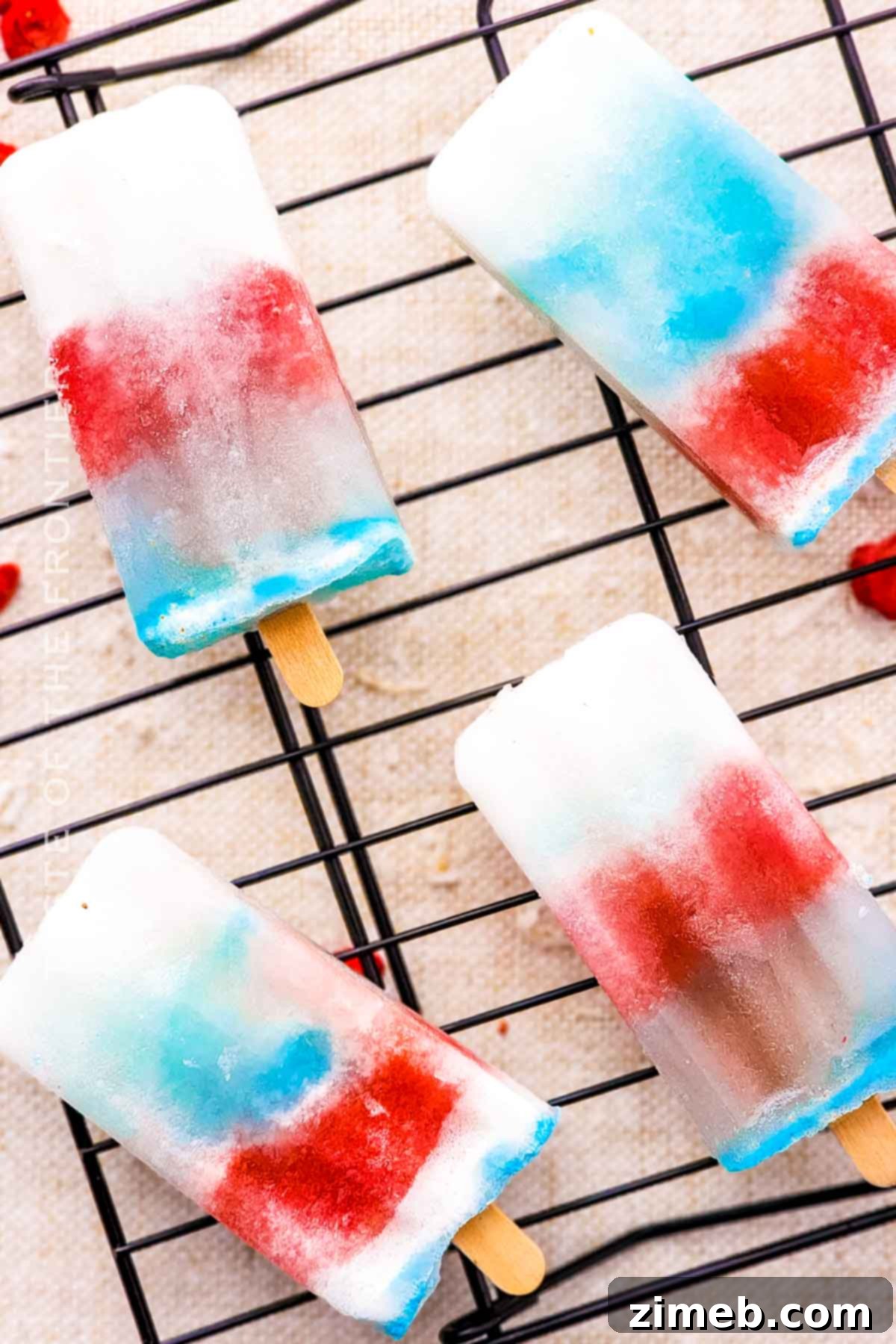 Easy Red White and Blue Pops for summer parties