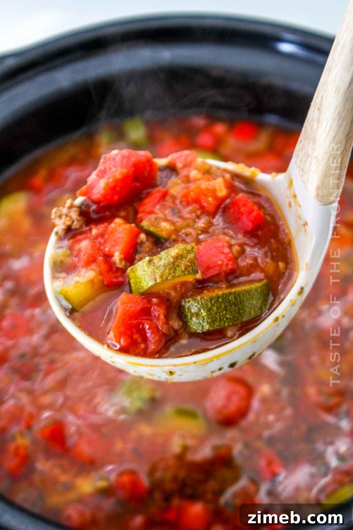 Italian Zucchini Soup with fresh herbs