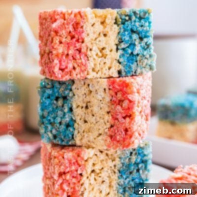 Patriotic Charcuterie Board 11 Independence Day Dessert - Rice Krispie Treats