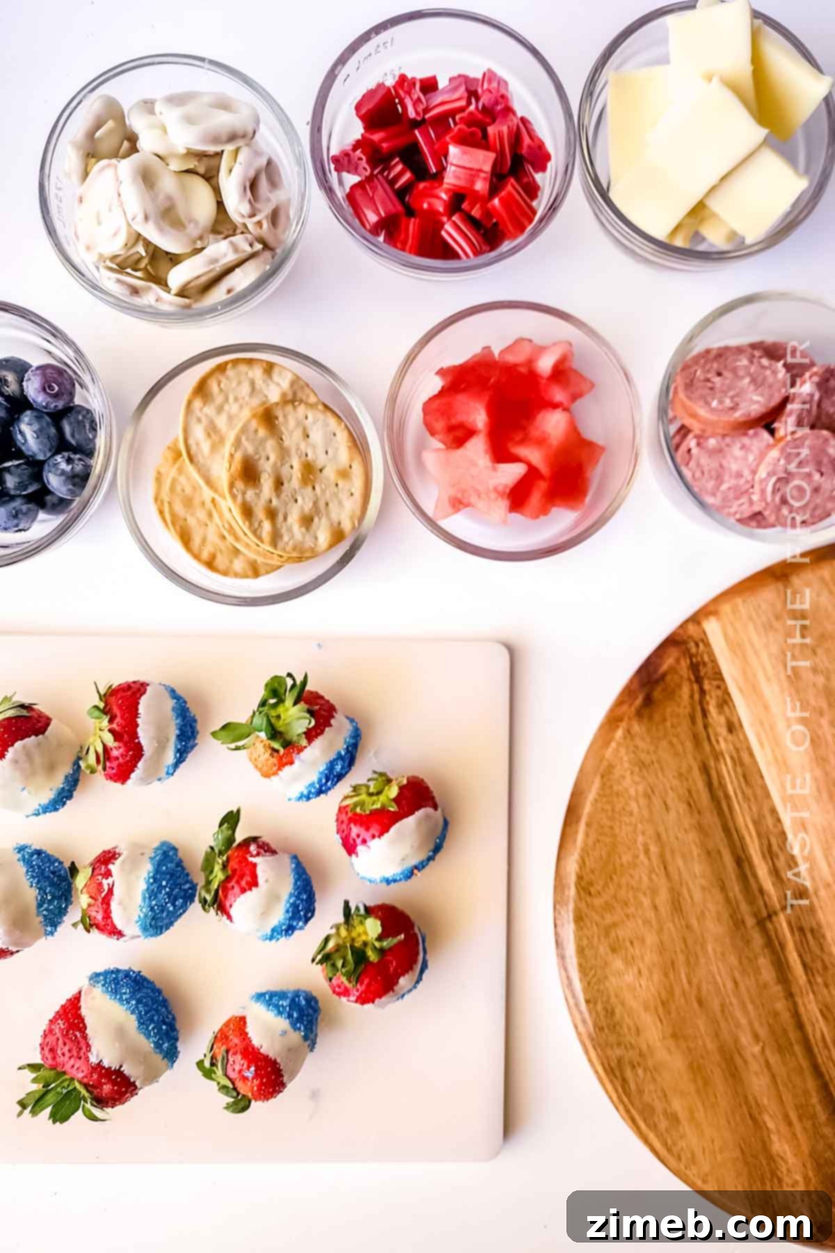Patriotic Charcuterie Board 4 Ingredients for a 4th of July Charcuterie Board