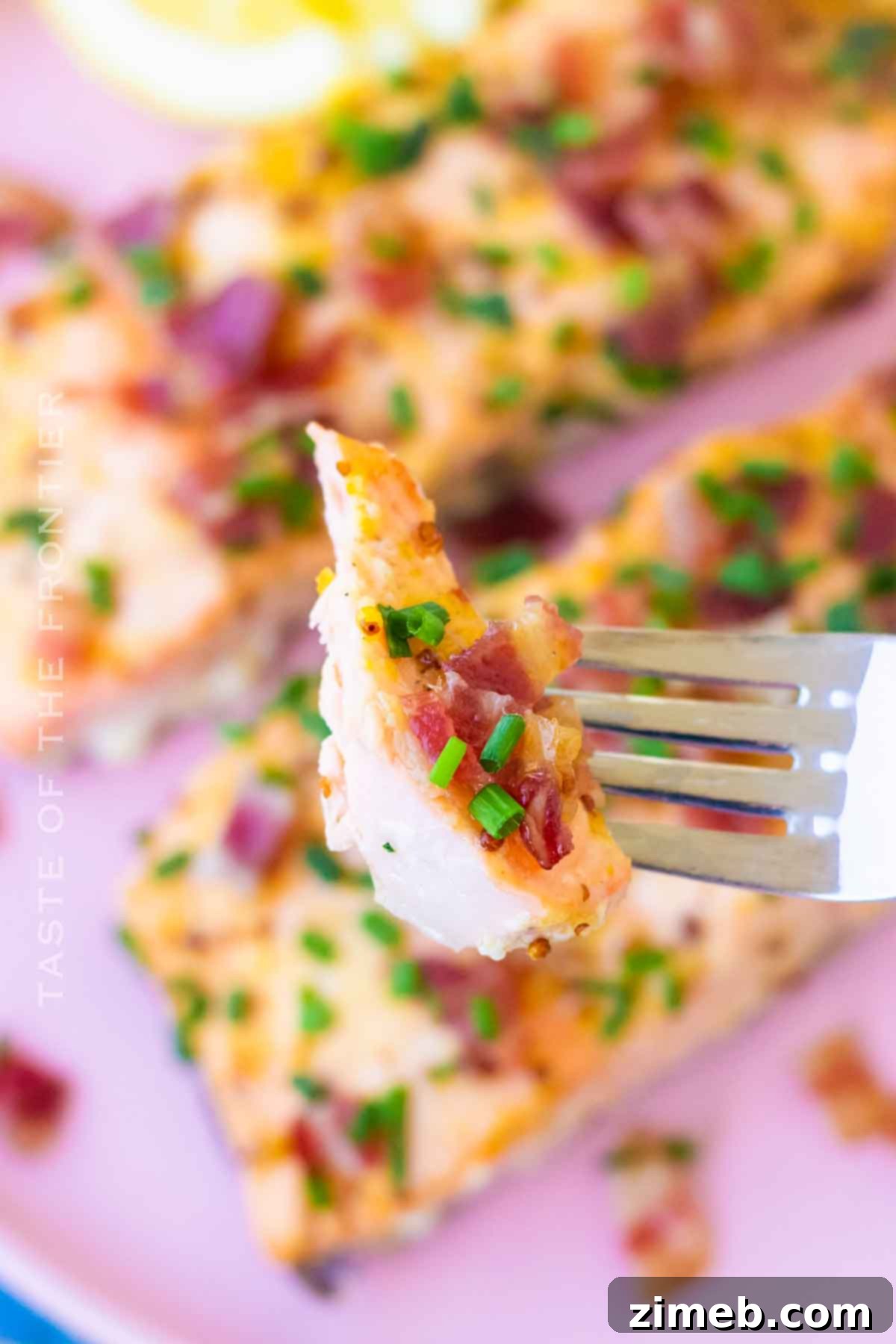 Perfect Air Fried Salmon 16 salmon wth bacon topping