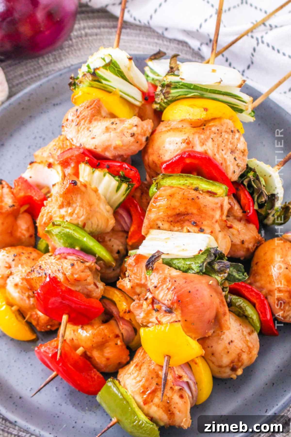 Glazed Asian Chicken Sticks 16 Marinated chicken kabobs ready for cooking