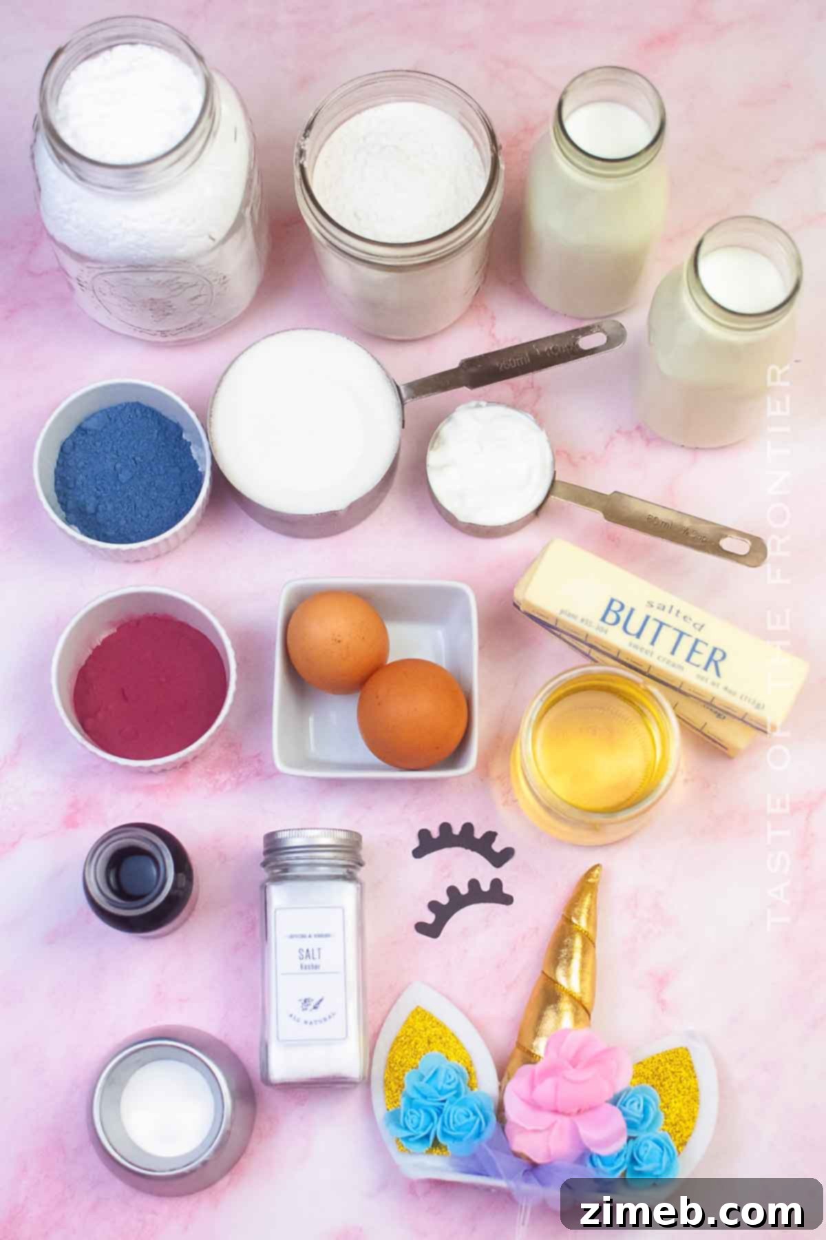 Unicorn Cake Ingredients
