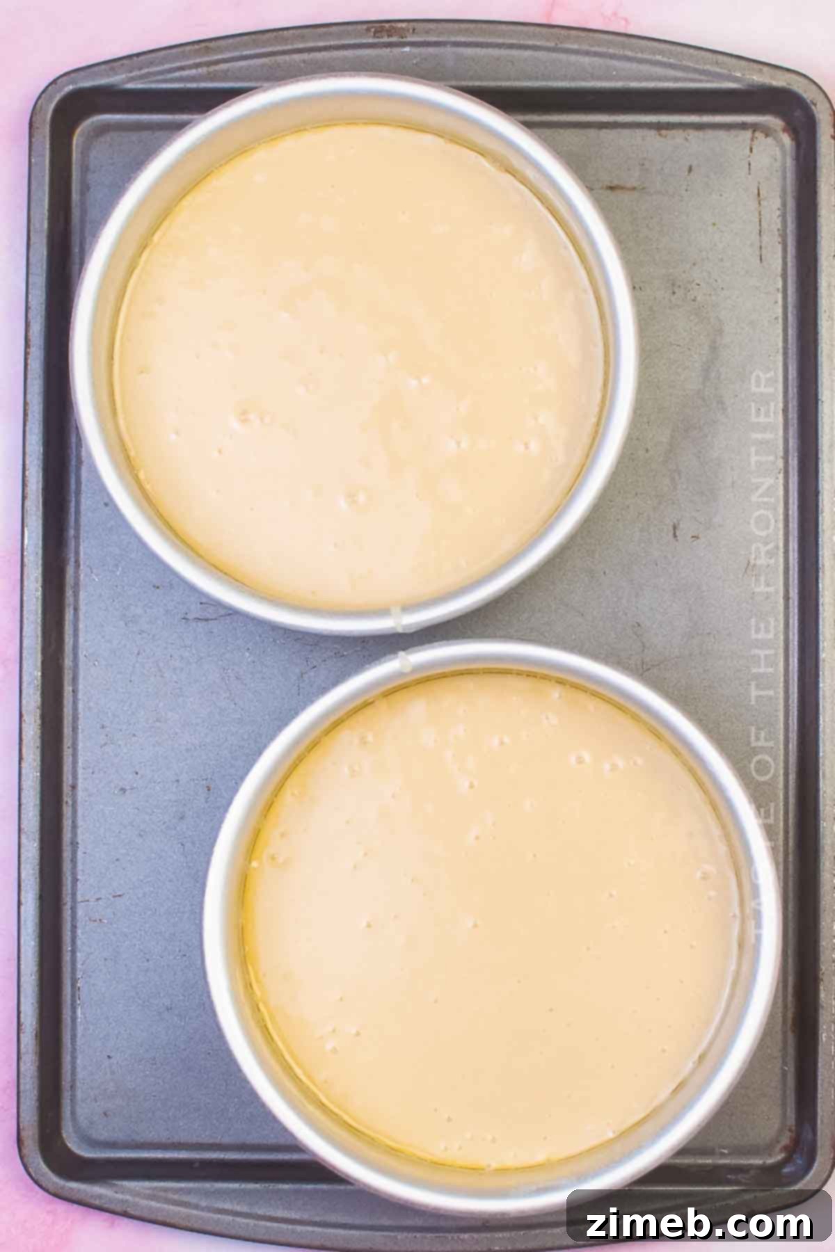 vanilla cake layers