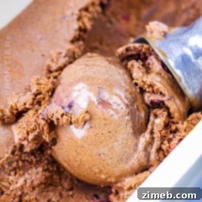 Homemade Black Forest Ice Cream