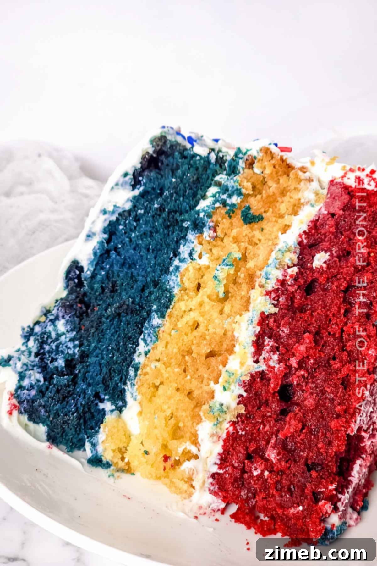 Festive Tri-Color Delight 3 Red White and Blue Cake Recipe ingredients
