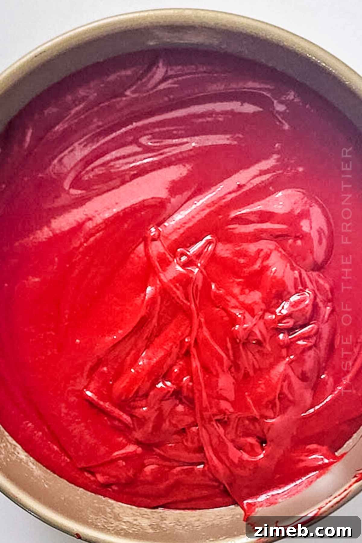 Festive Tri-Color Delight 7 batter for red velvet cake with food dye