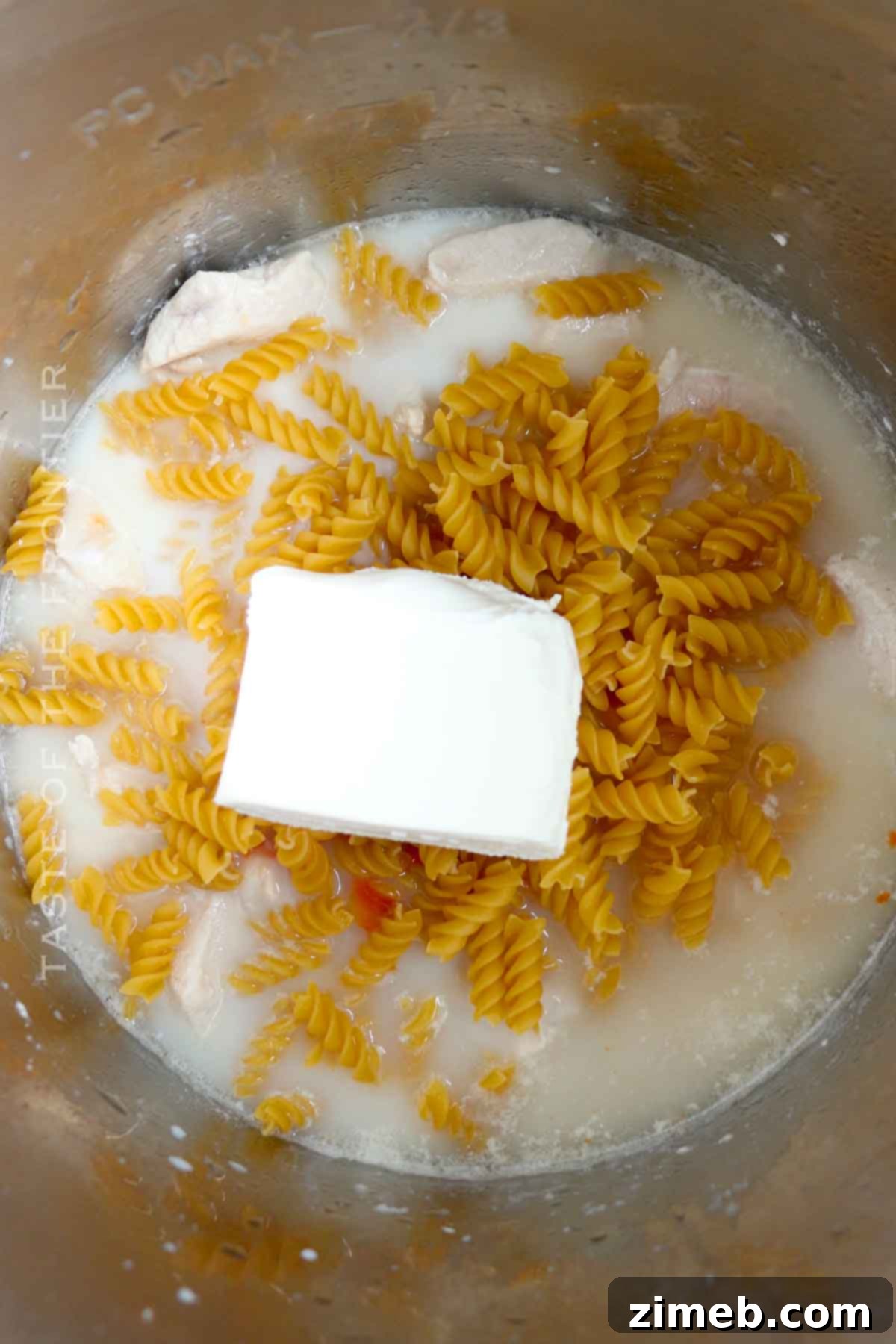 Delicious pressure cooker buffalo pasta dinner