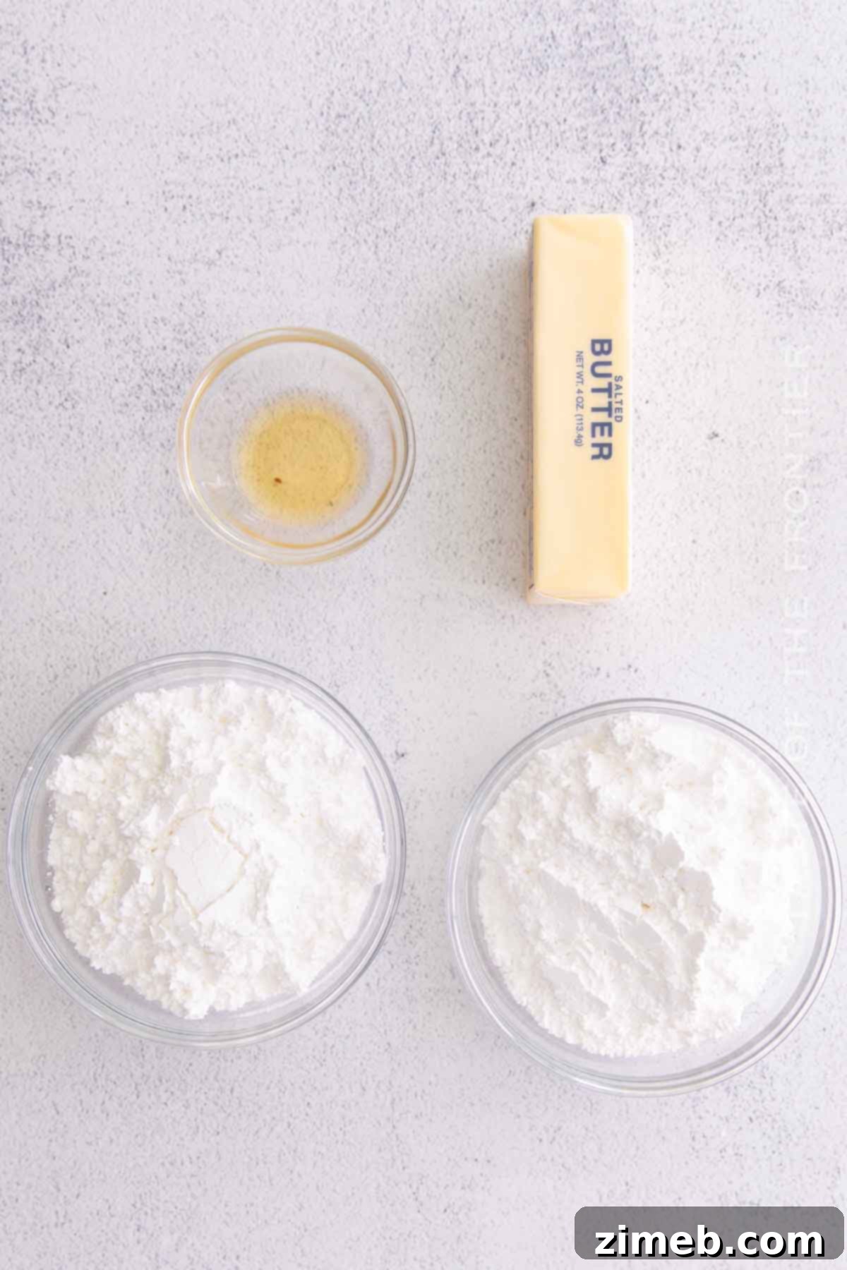 Ingredients for Delicious Buttercream Frosting