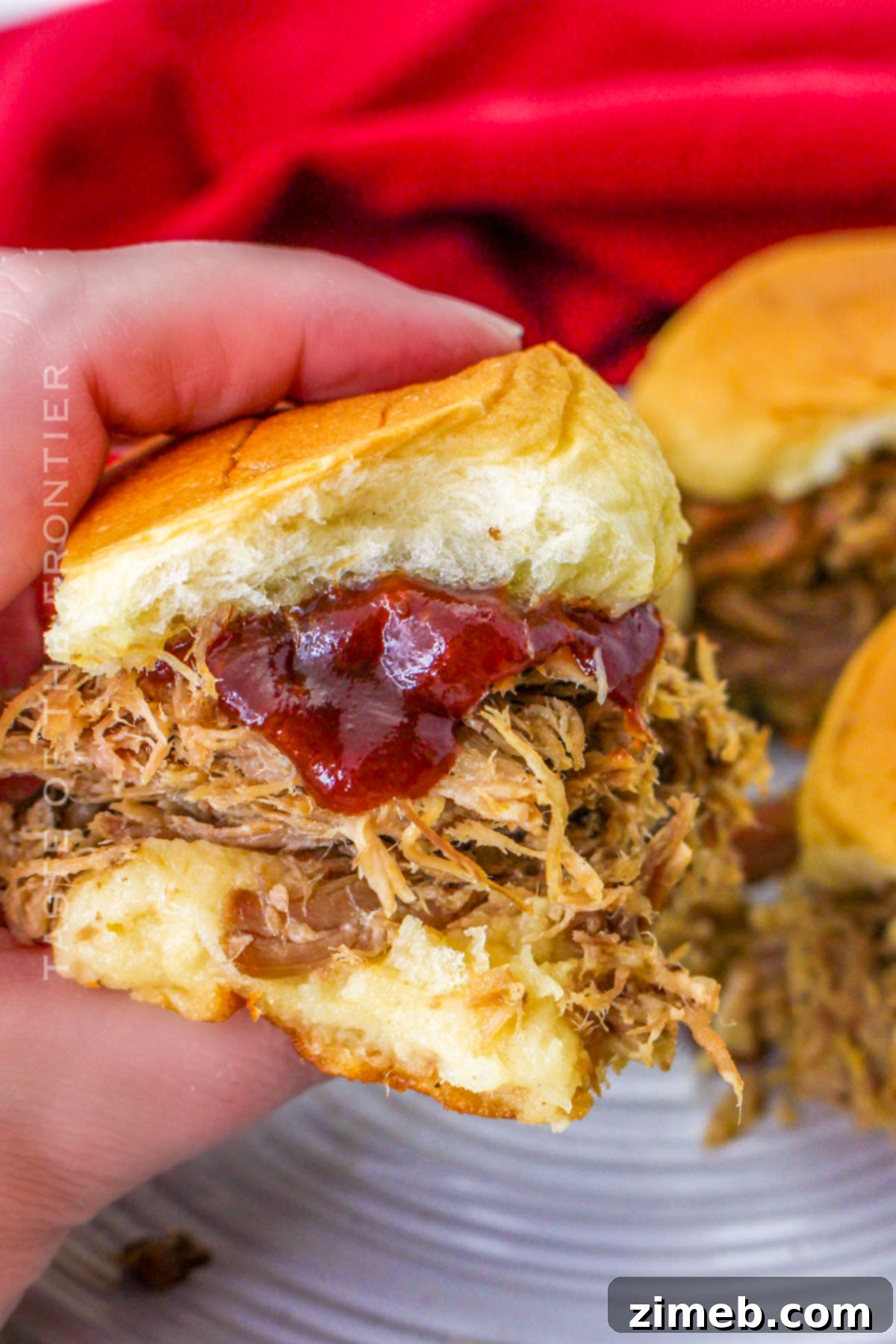 BBQ Pulled Pork Sliders 3 Slow Cooker Pulled Pork Sliders