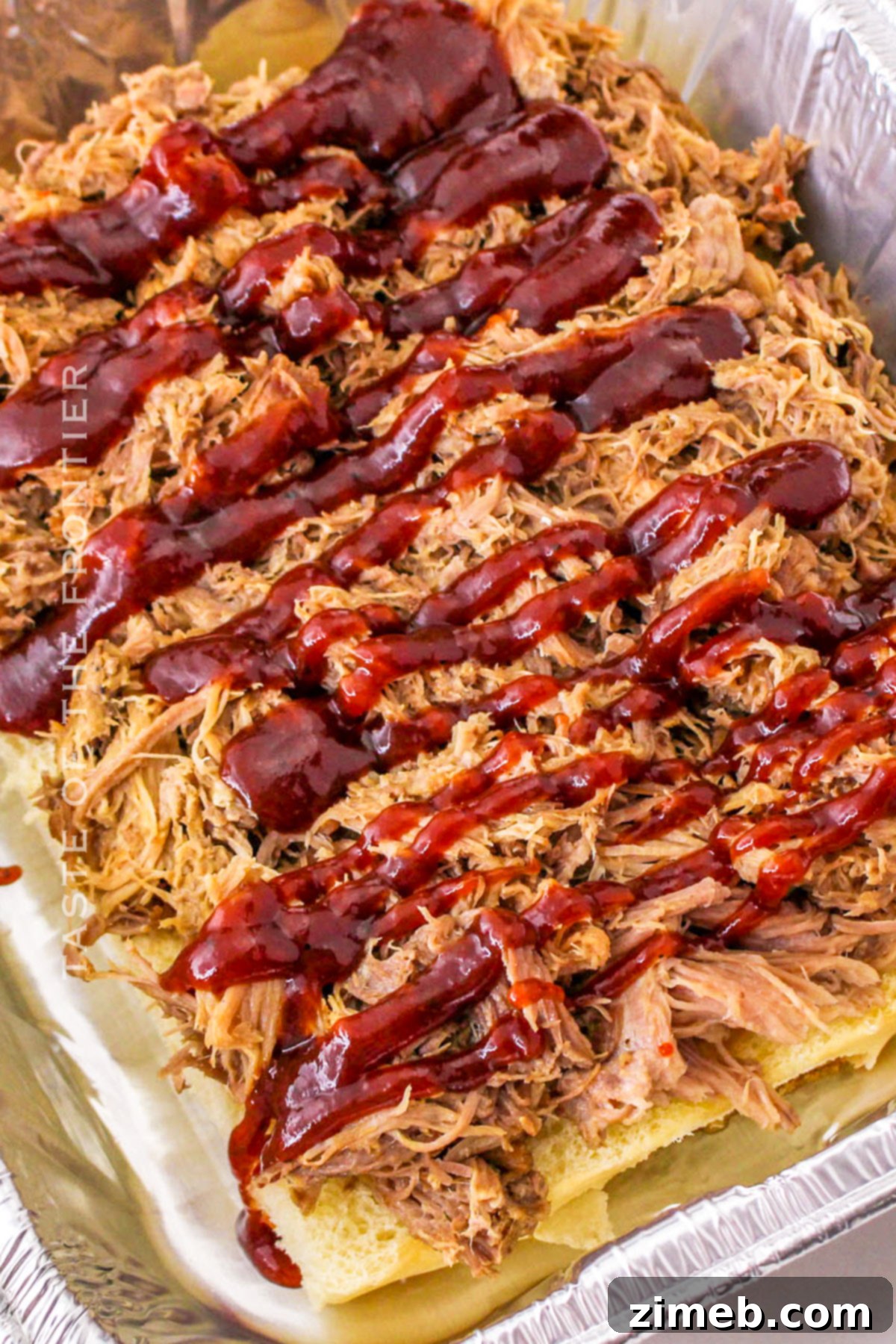 BBQ Pulled Pork Sliders 6 pork with bbq sauce