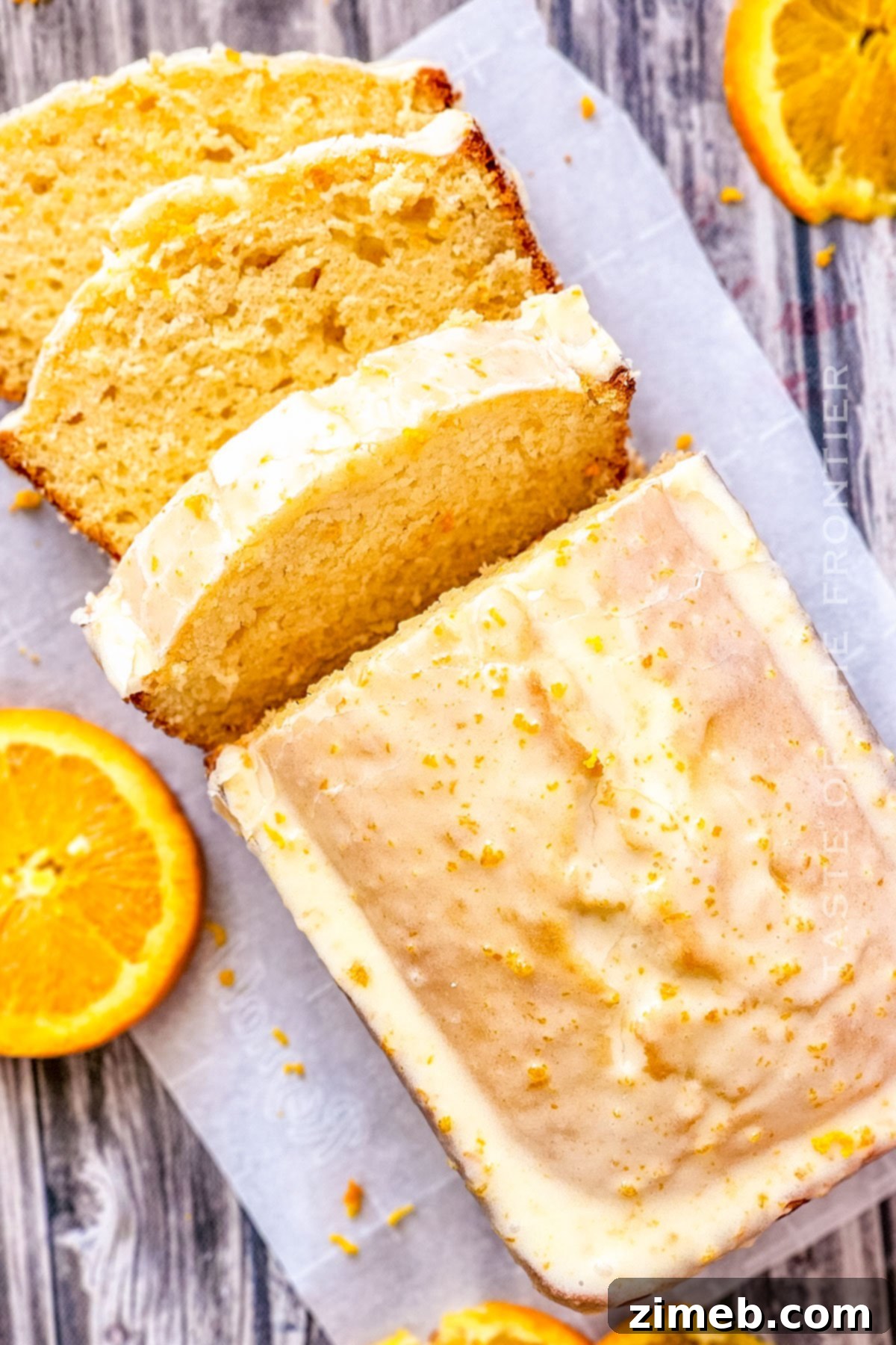 Zesty Orange Loaf 7 Easy orange cake with sweet glaze