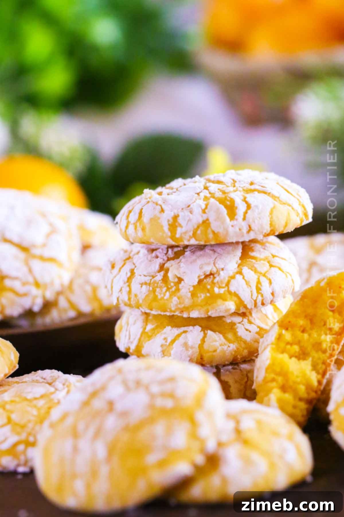 Zesty Lemon Cloud Cookies 16 Lemon Cake Mix Crinkle Cookies