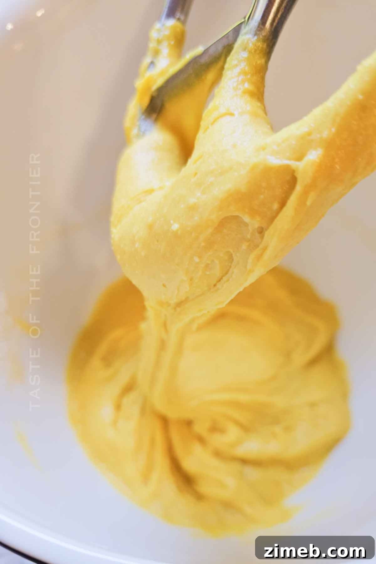 Zesty Lemon Cloud Cookies 5 cookie batter lemon