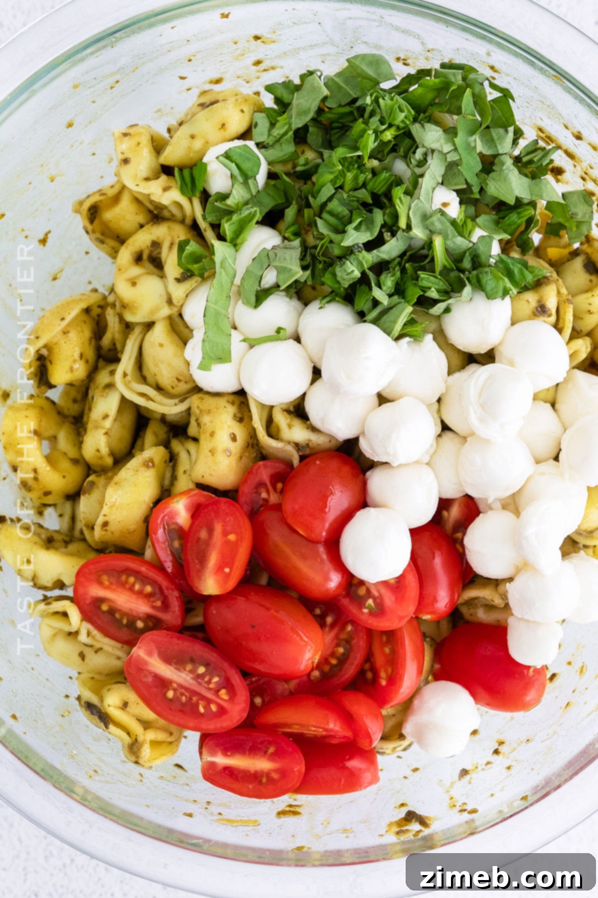 how to make Pesto with Tortellini
