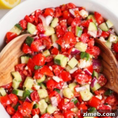 Cucumber Tomato Feta Salad