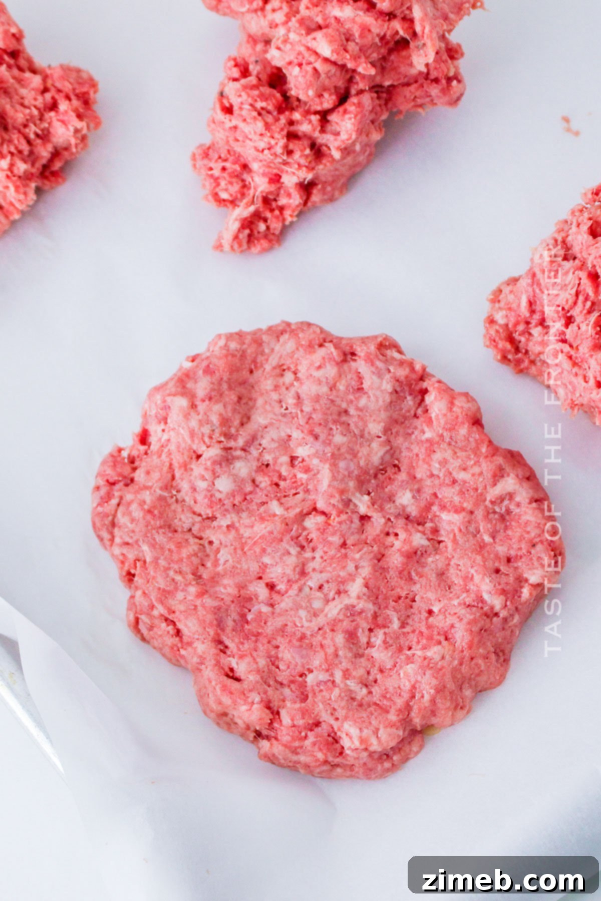 Close-up of Teriyaki Burger Patties Ready for Grilling