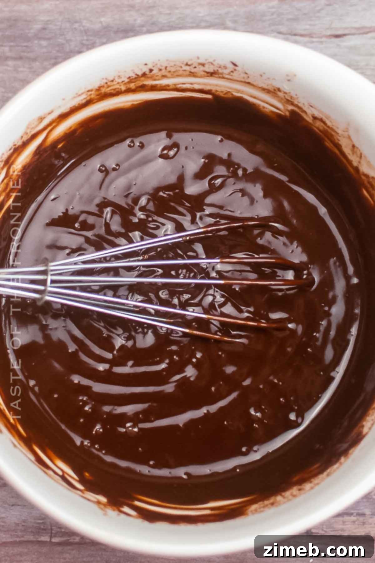 Rich Chocolate Peanut Butter Bliss 7 Making chocolate ganache for cake
