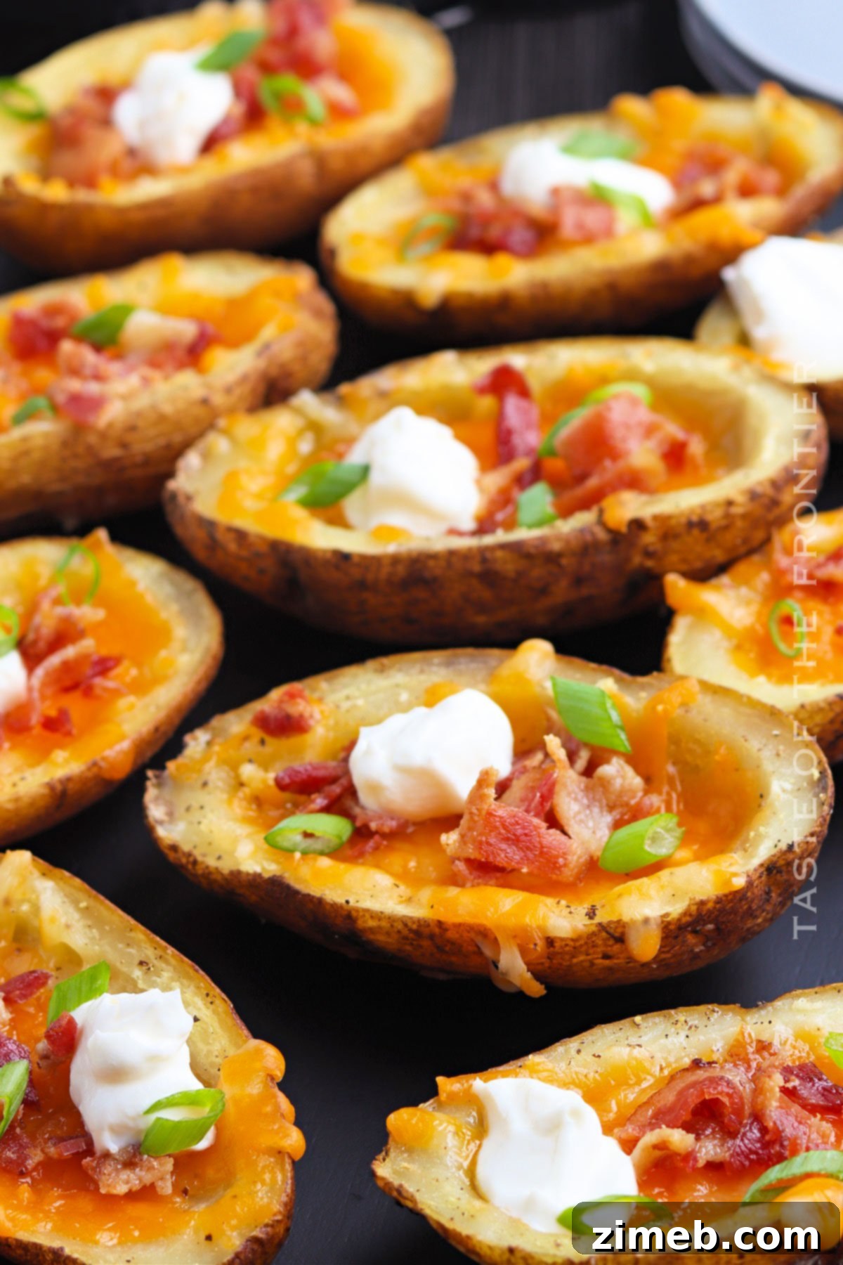 Smoky Potato Shells 16 potato skin appetizer - perfectly smoked