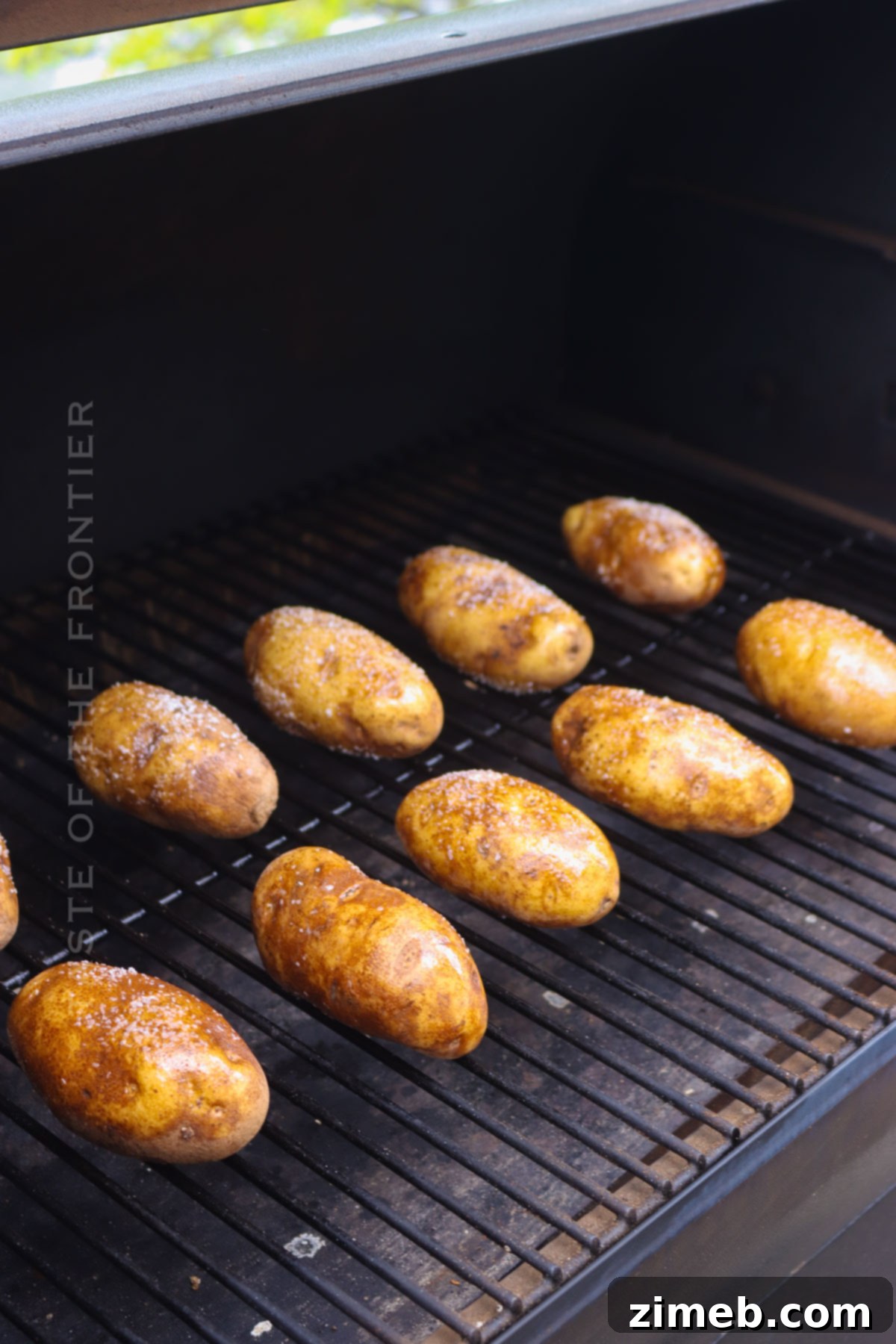 Smoky Potato Shells 6 first smoke of potato skins