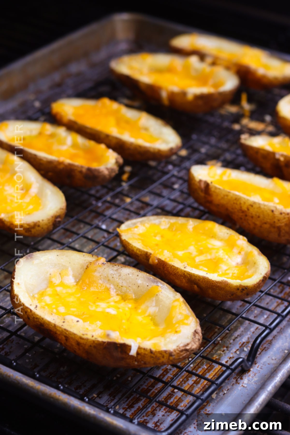 Smoky Potato Shells 8 second smoke for potato skins