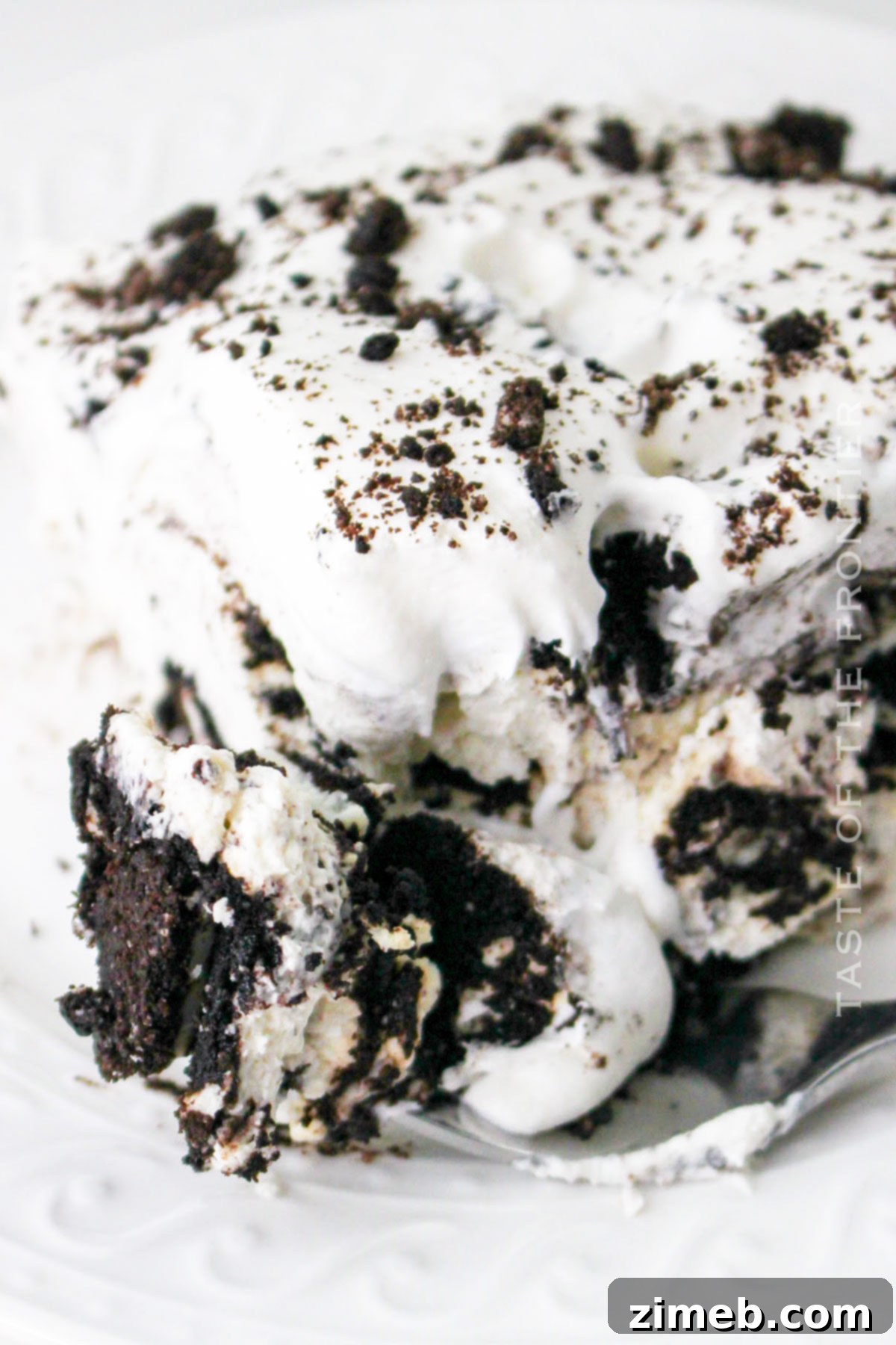 layers of cookies and cream