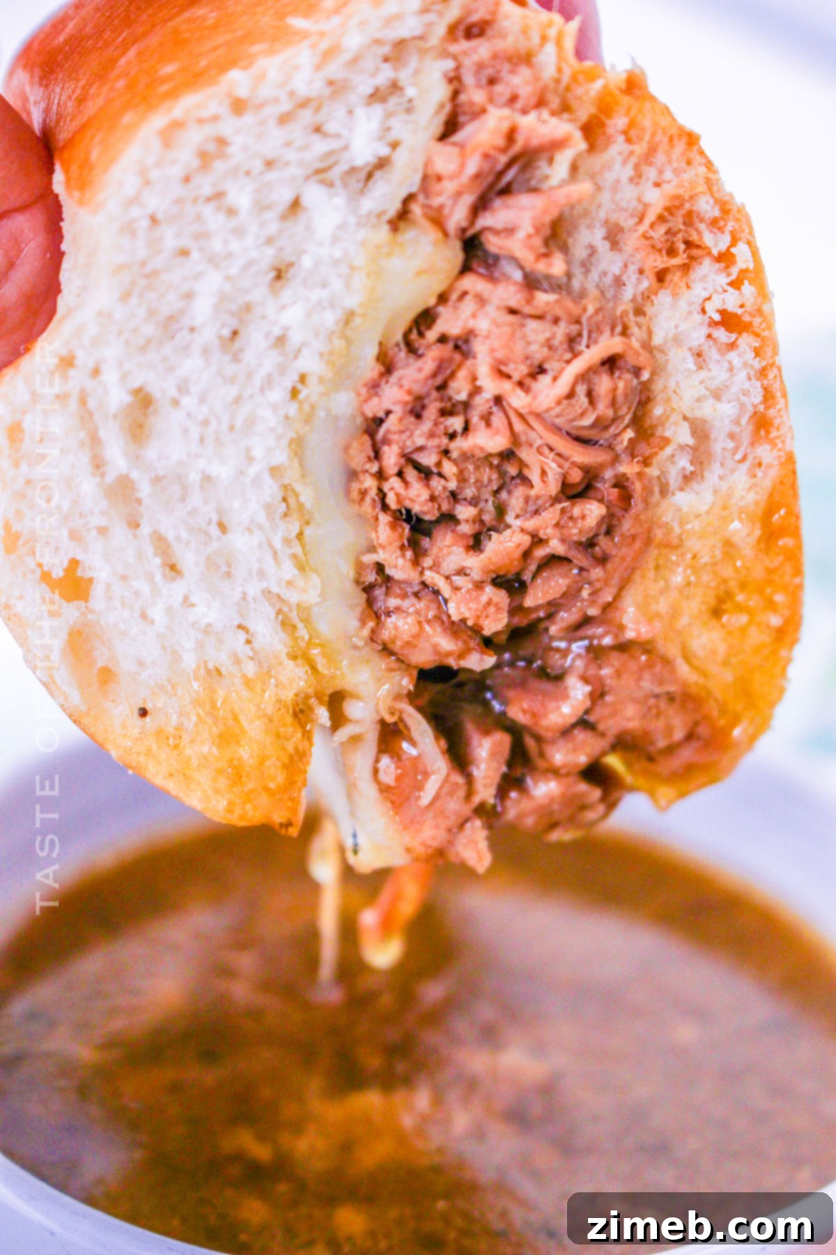 Crockpot French Dip Sandwiches