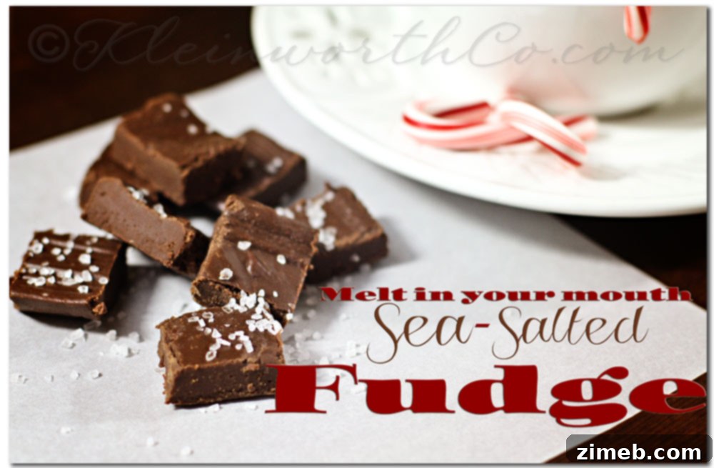 Ocean Kissed Fudge 10 Sea-Salted Fudge recipe
