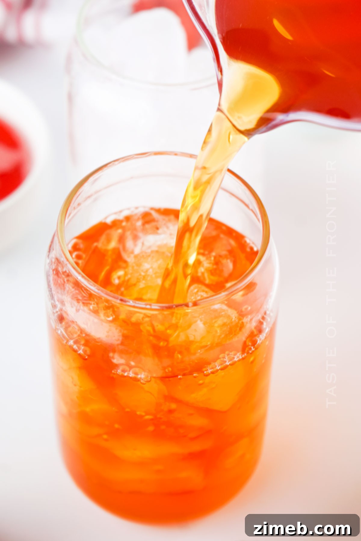 serving summer drinks