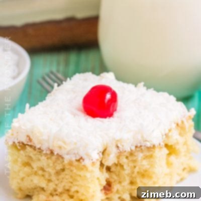 Coconut Poke Cake, perfect for parties