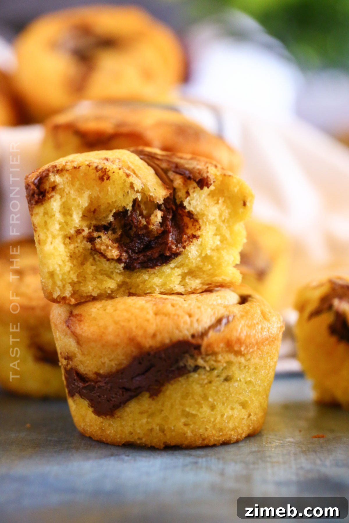 muffins stuffed with Nutella