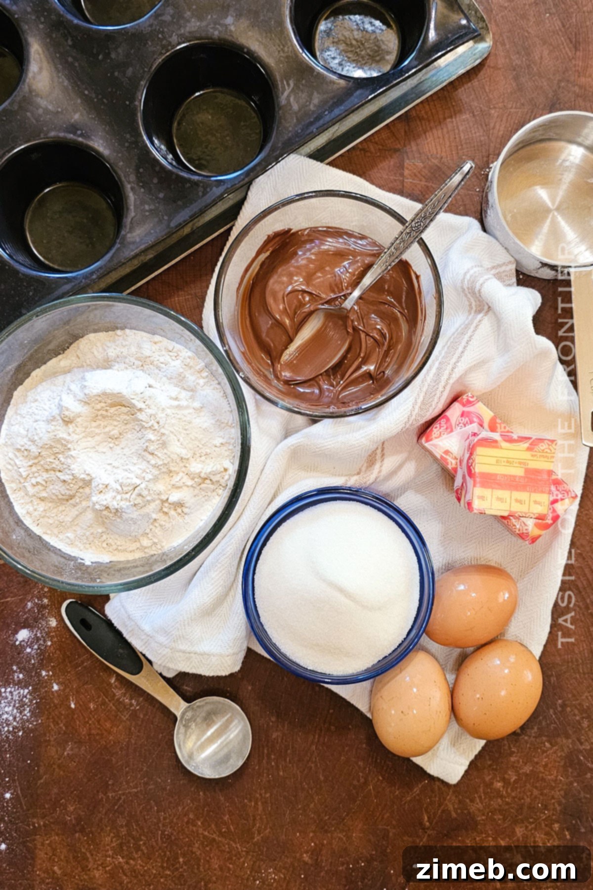 Nutella Muffin ingredients