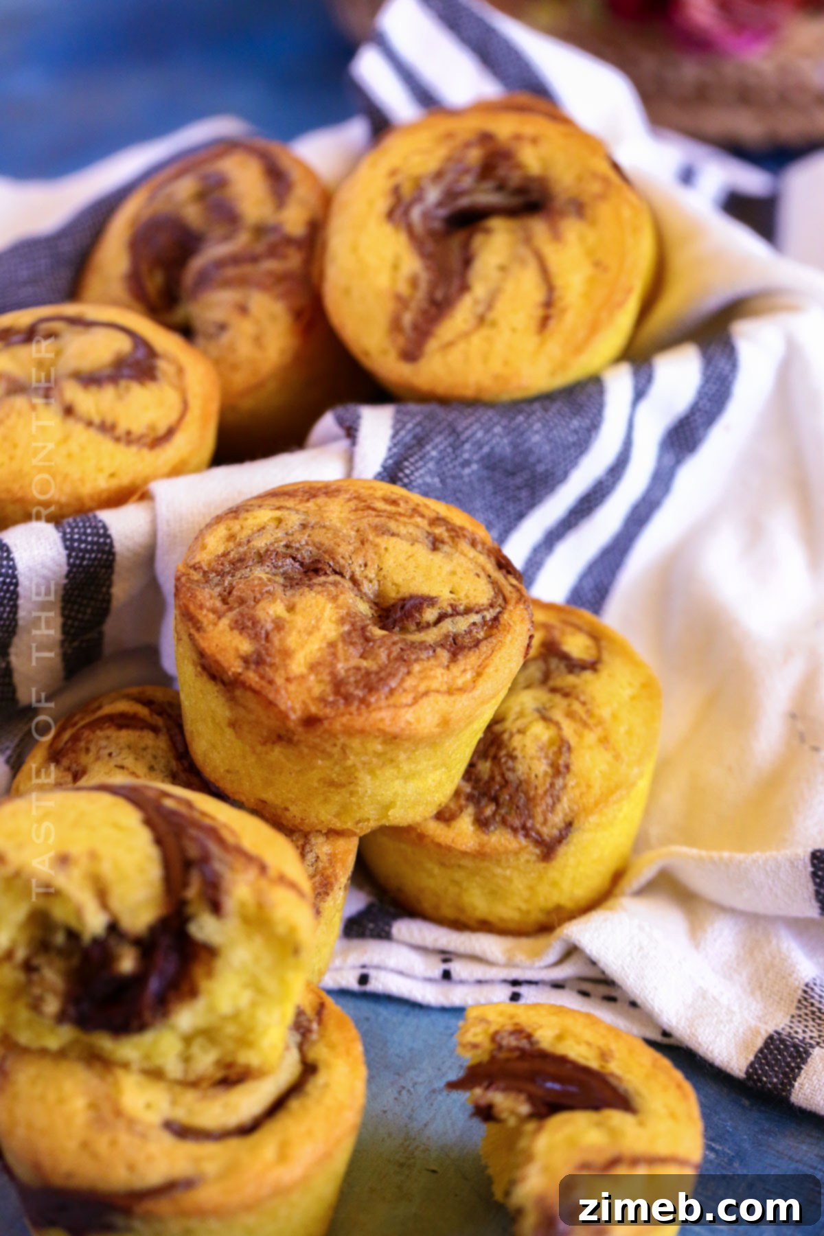 chocolate swirl muffins for breakfast