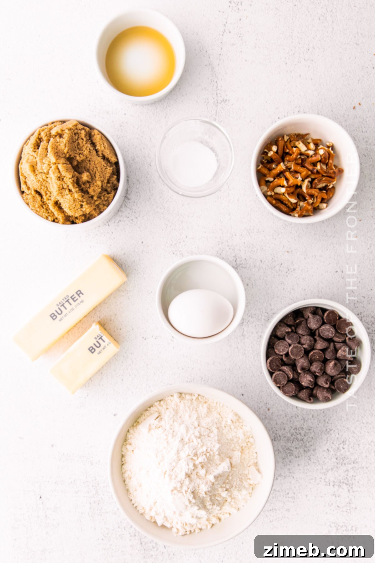 Pretzel Chocolate Chip Cookie ingredients