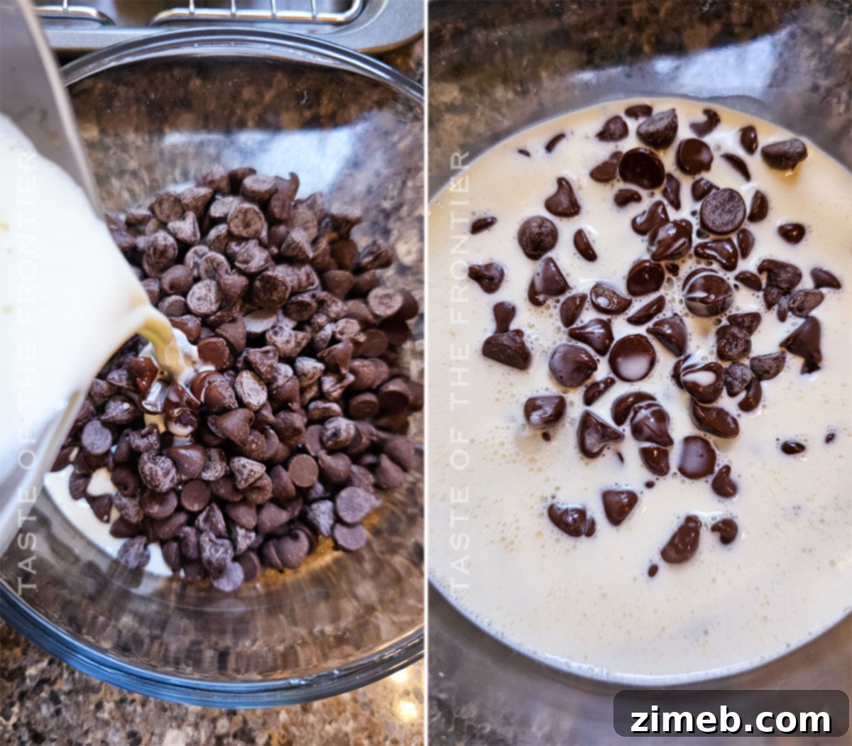 Bronuts 7 Making creamy chocolate ganache for Bronuts