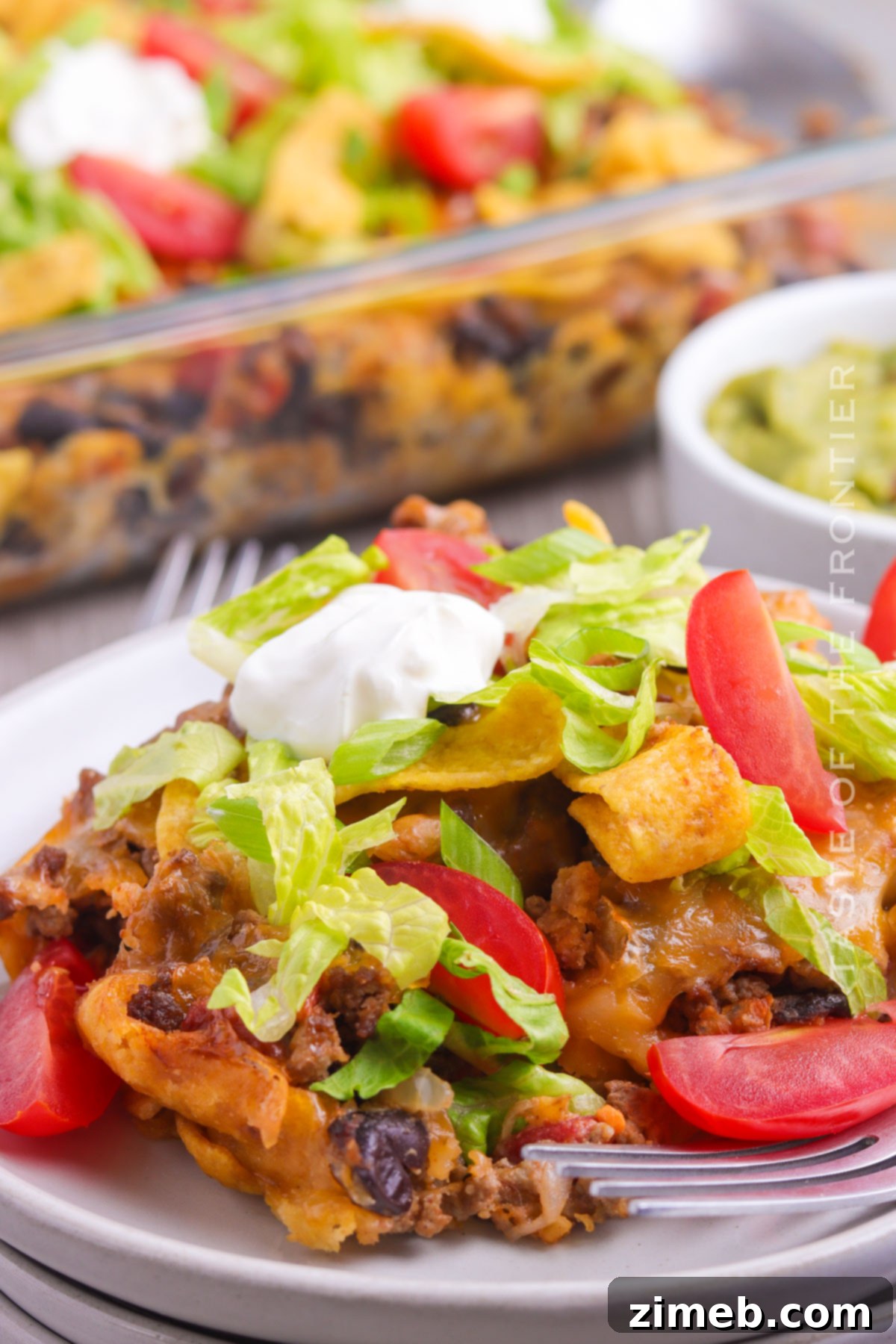 Easy Walking Taco Casserole