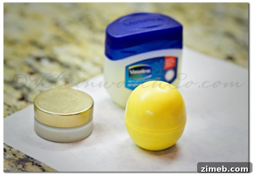 DIY Lip Salve in a small pot, homemade lip balm recipe