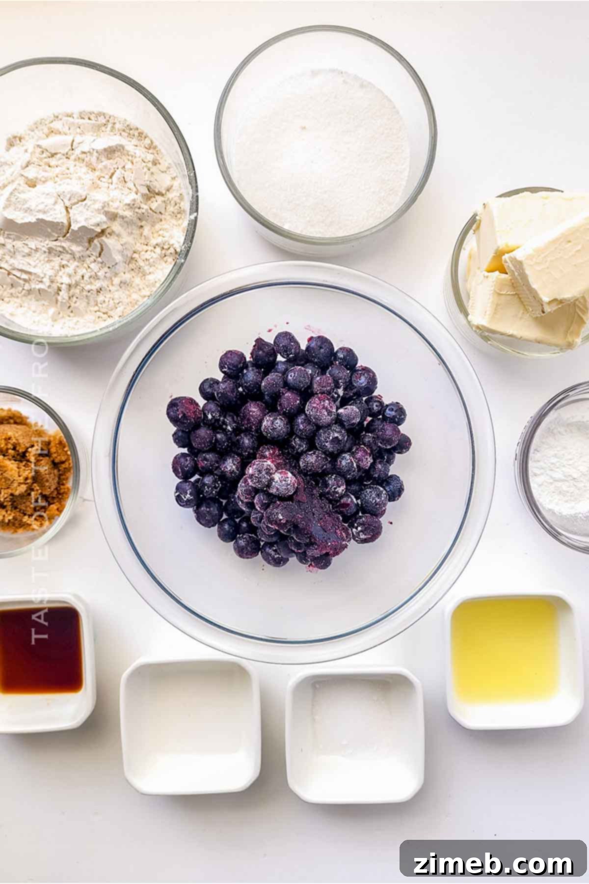 Sunshine Lemon Blueberry Bars 4 Lemon Blueberry Bar ingredients