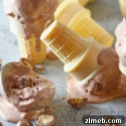 Chocolate Malted Crunch Ice Cream - Just like you remember from Thrifty {on Kleinworth & Co. www.kleinworthco.com}