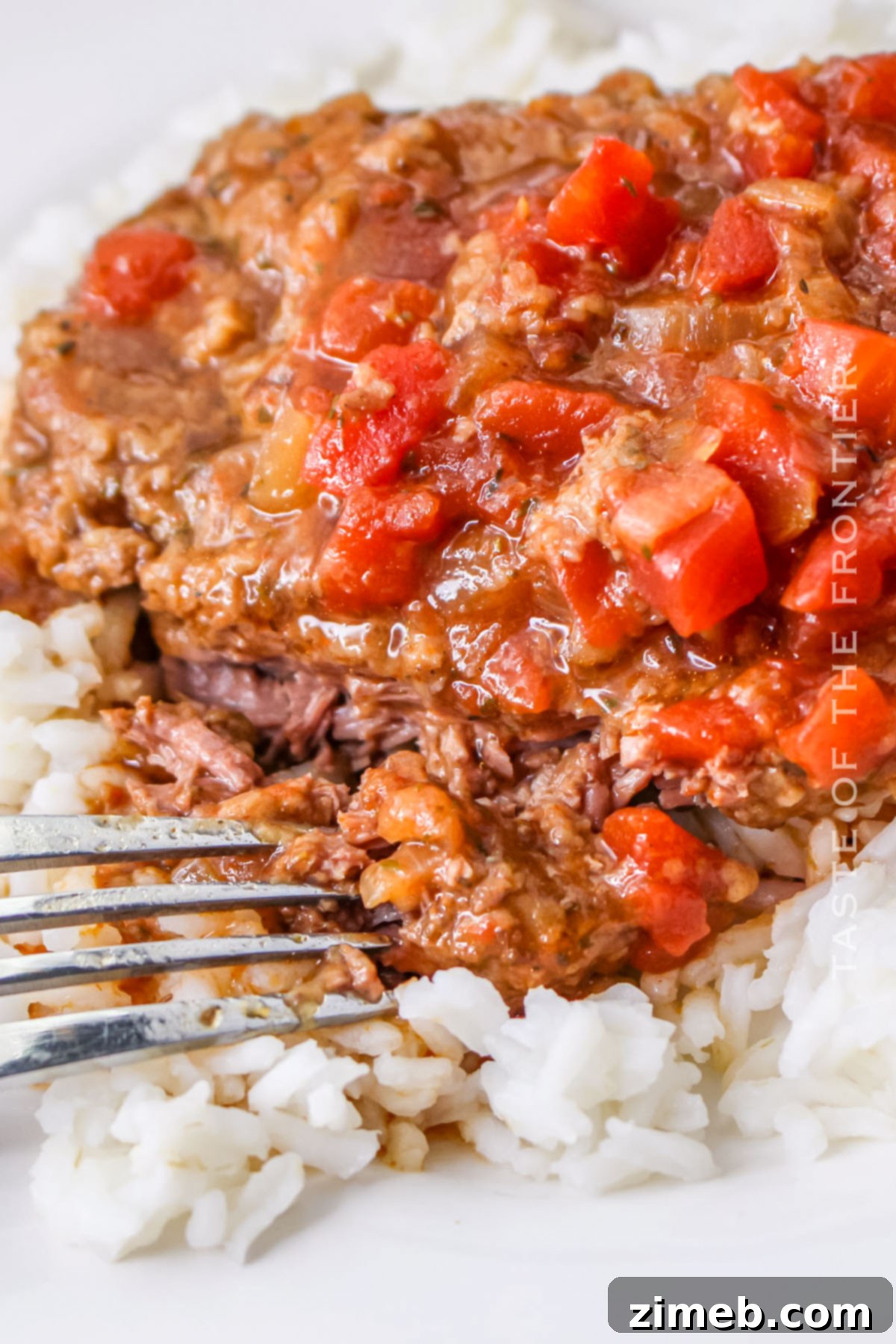 Comforting Slow Cooker Cubed Steak 16 Slow Cooker Cubed Steak recipe card image