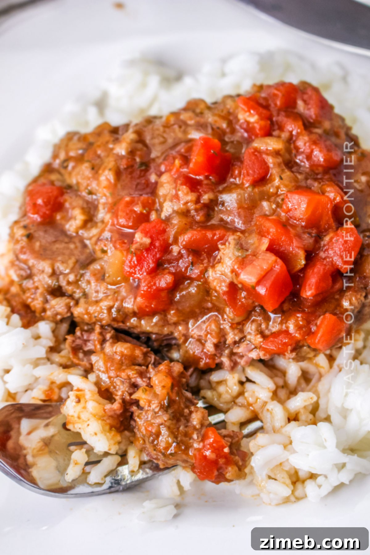 Comforting Slow Cooker Cubed Steak 9 Slow Cooker Cubed Steak dinner cooked and ready