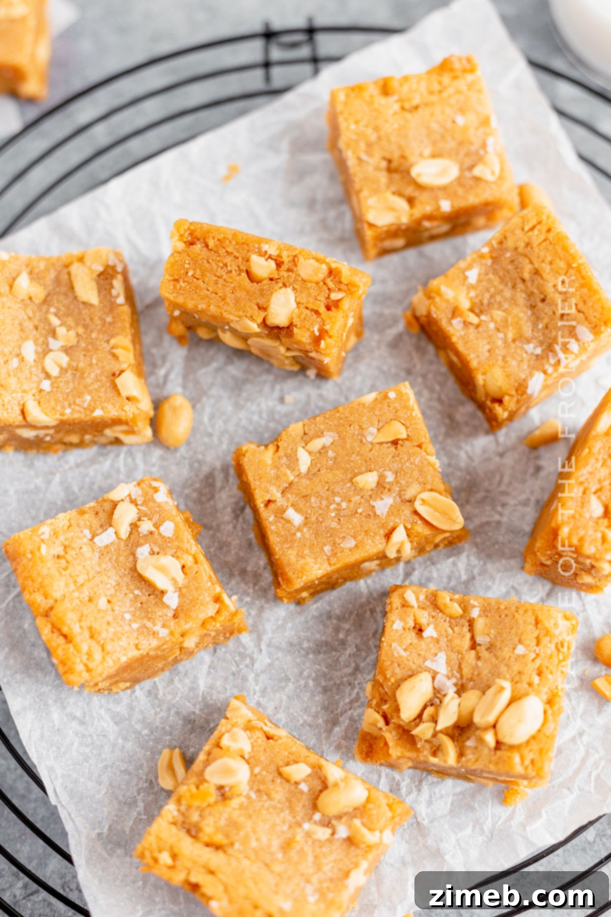 Delicious blondie bars with a perfect chewy texture