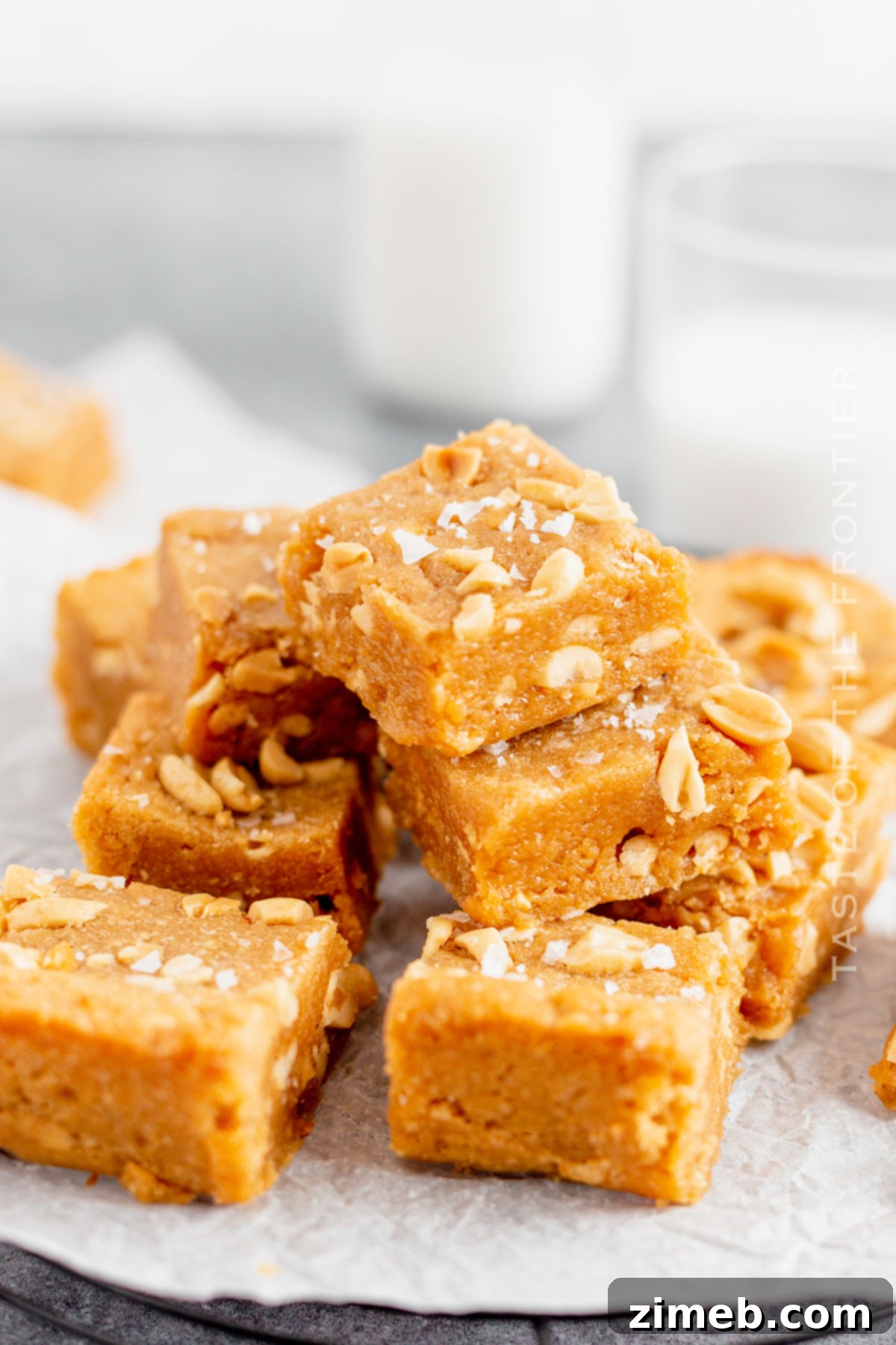 Peanut Butter Blondie recipe with simple steps