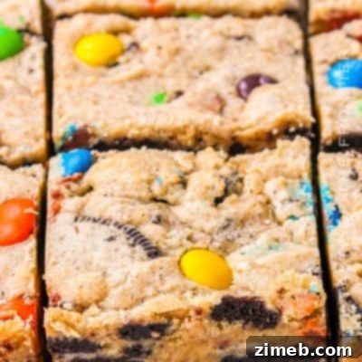 M&M Cookie Bars