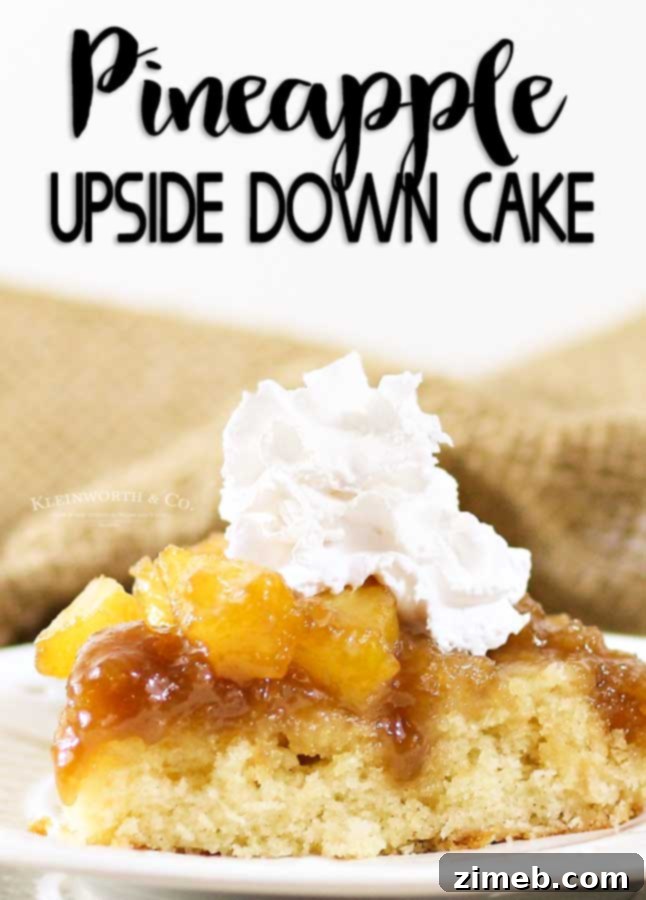 Golden Pineapple Delight 15 Finished Pineapple Upside-Down Cake on a serving platter
