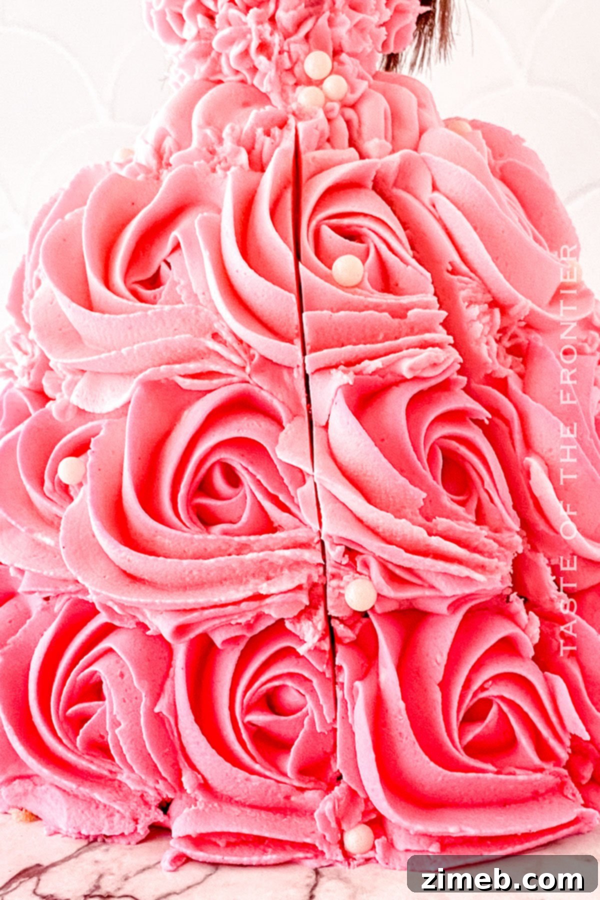 slicing the cake