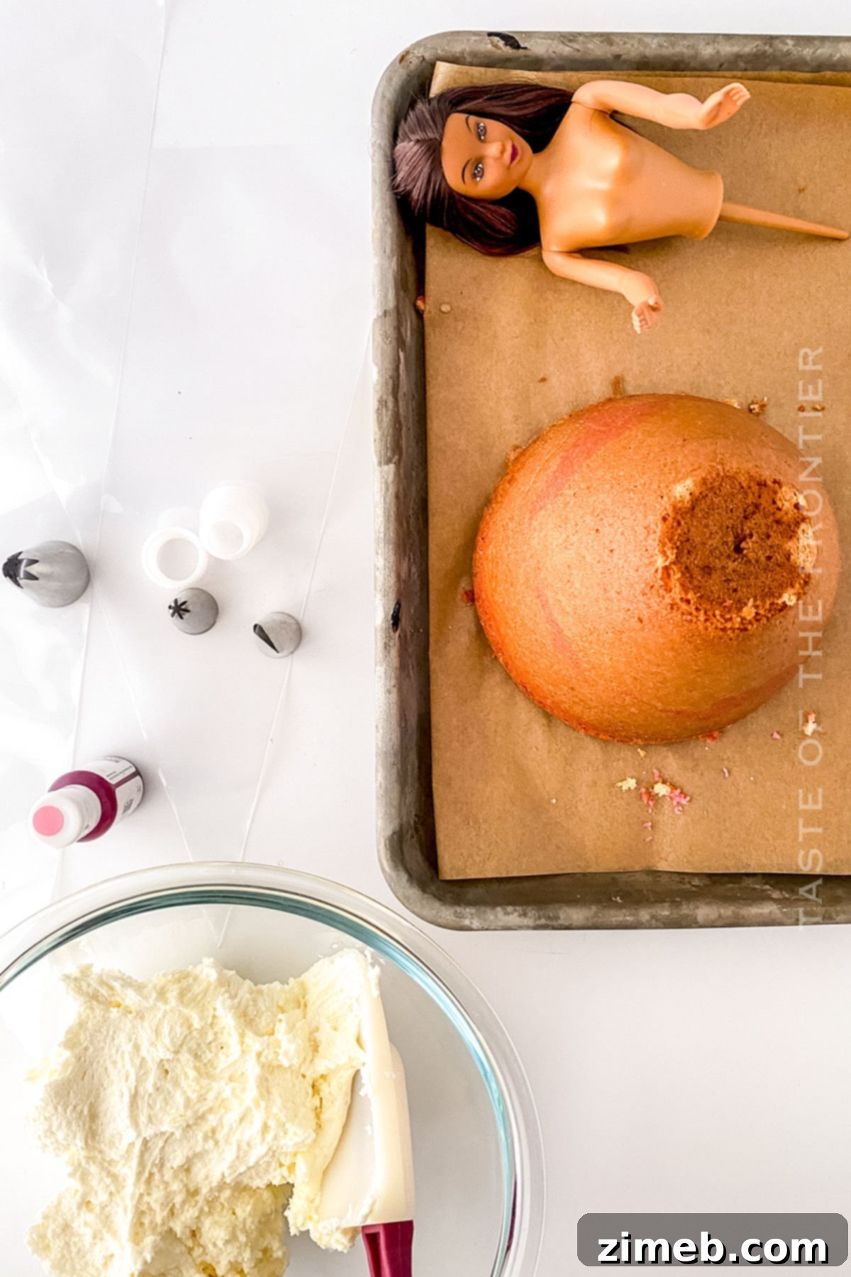 assemble the cake